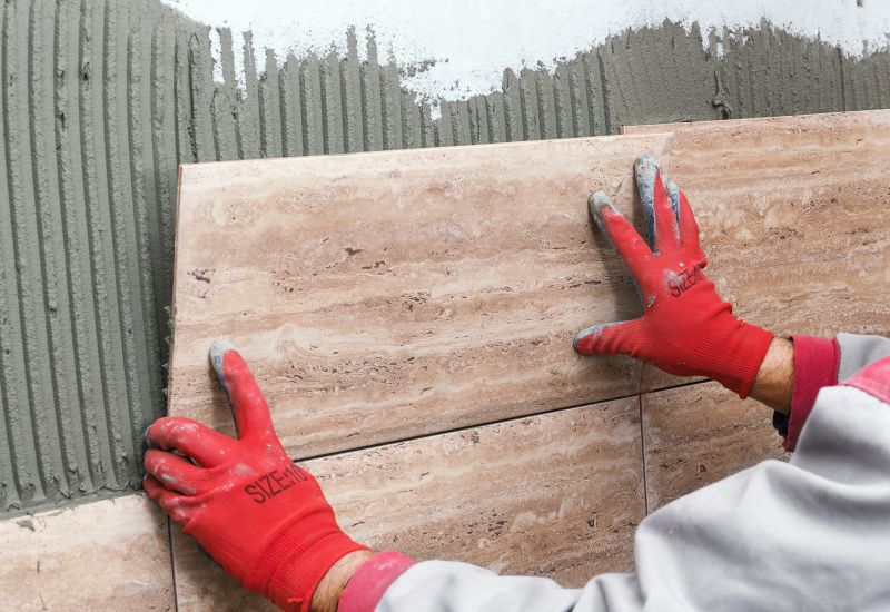 Travertine Tile Replacement detail